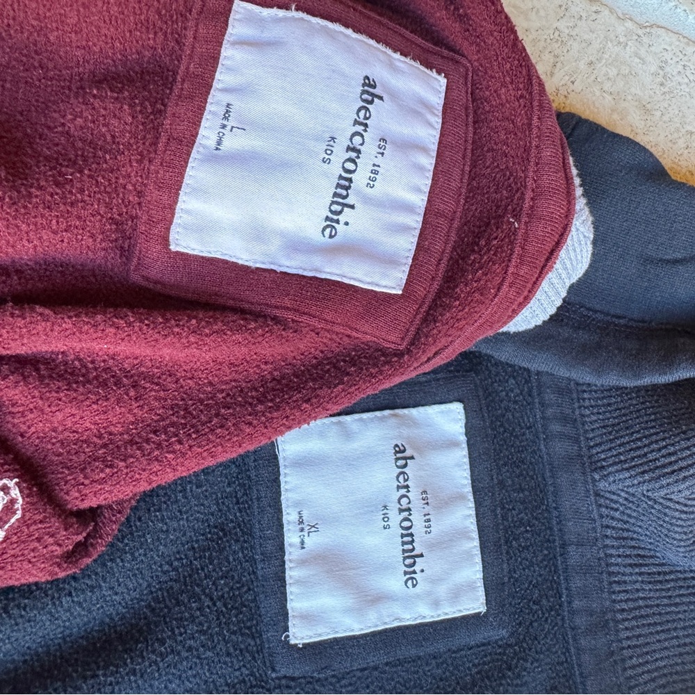 Two pack! Abercrombie kids zip-up girl hoodie Sweatshirts